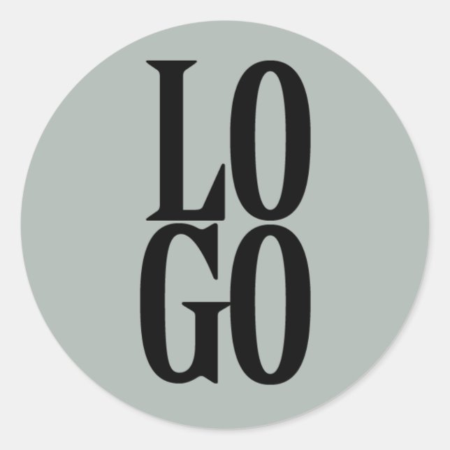 Firmenspezifische Logos oder Firmenlogo für "Unter Runder Aufkleber (Vorderseite)