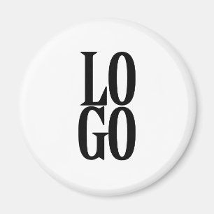 Firmenspezifische oder geschäftliche Logo auf Weiß Magnet