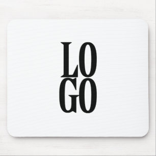 Firmenspezifische oder geschäftliche Logo auf Weiß Mousepad