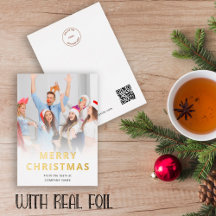 Firmenteam Foto Logo QR Code Frohe Weihnachten