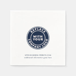 Firmenwebsite für Ihr Firmenlogo hinzufügen Serviette