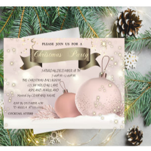Firmenweihnachtsfeier der Chic Christmas Balls Com Einladung