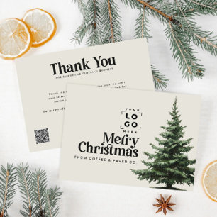 Firmenweihnachtsfest Ihr Logo QR Code Vielen Dank