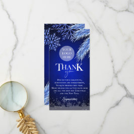 Firmenweihnachtslogos Personalisiert Dankeskarte