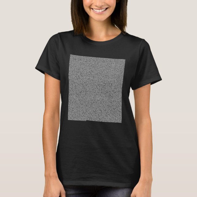 First 10000 Digits of Pi Math Teacher Students Hap T-Shirt (Vorderseite)