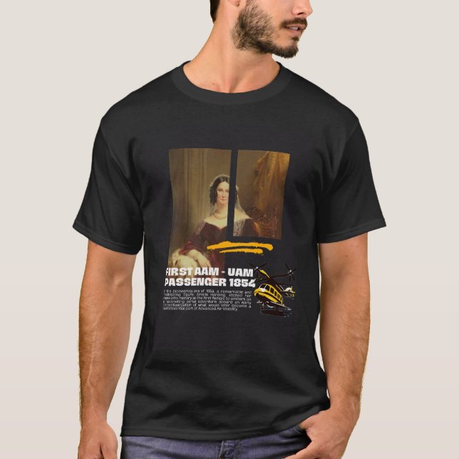 First AAM UAM Passagier 1864 Air Taxi VTOL EVTOL T-Shirt (Vorderseite)