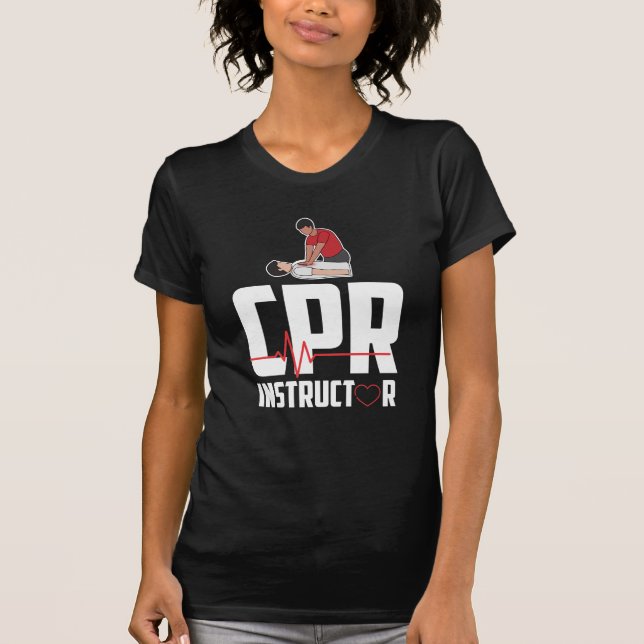 First Aid Ambulance Certified CPR Instructor T-Shirt (Vorderseite)
