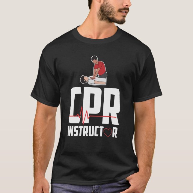 First Aid Ambulance Certified CPR Instructor T-Shirt (Vorderseite)