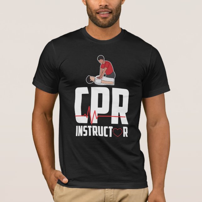 First Aid Ambulance Certified CPR Instructor T-Shirt (Vorderseite)