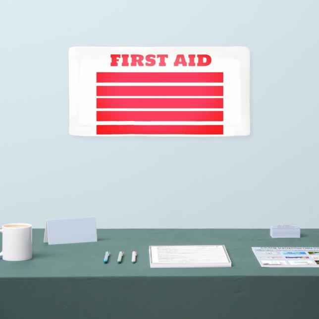 FIRST AID BANNER (Messe)