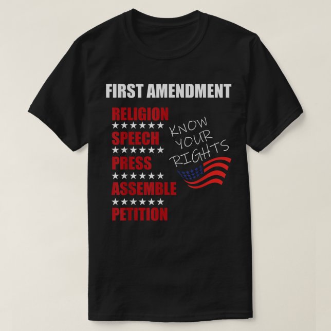 First Amendment Rights Audit United States Constit T-Shirt (Design vorne)