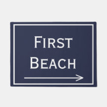 First Beach Newport Doormat