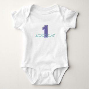 First Birthday Baby Jersey Bodysuit Strampler