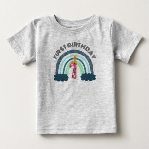 First Birthday Boho Baby Girl T-shirt