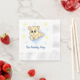 First Birthday Boy Party Serviette