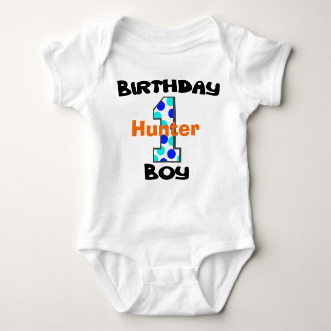 First Birthday Boy Shirt (Vorderseite)
