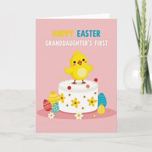 First Birthday Cake Card Karte (Vorderseite)