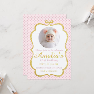 First Birthday Invite Einladung