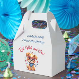 First Birthday Patriotic 4th of July  Geschenkschachtel