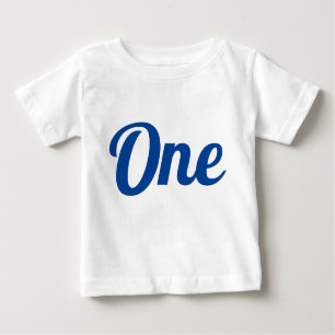 First Birthday Royal Blue Baby T-shirt