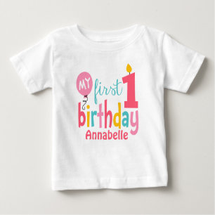 First Birthday Tshirt Personalisiert
