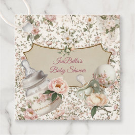 First Bloom Baby Shower Große Geschenkkarte Geschenkanhänger