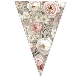 First Bloom Baby Shower Wimpel Banner
