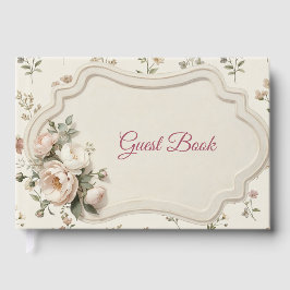 First Bloom Floral Baby Shower Gästebuch