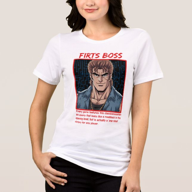 First Boss  Tri-Blend Shirt (Vorderseite)