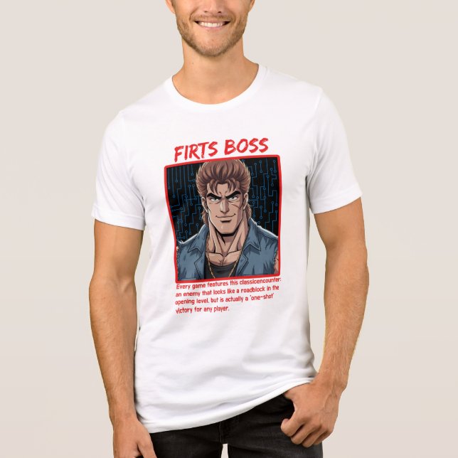 First Boss  Tri-Blend Shirt (Vorderseite)