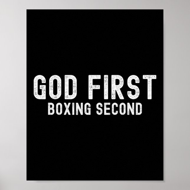 First Boxing - Zweite Boxreihe - Funny Boxing Love Poster (Vorne)