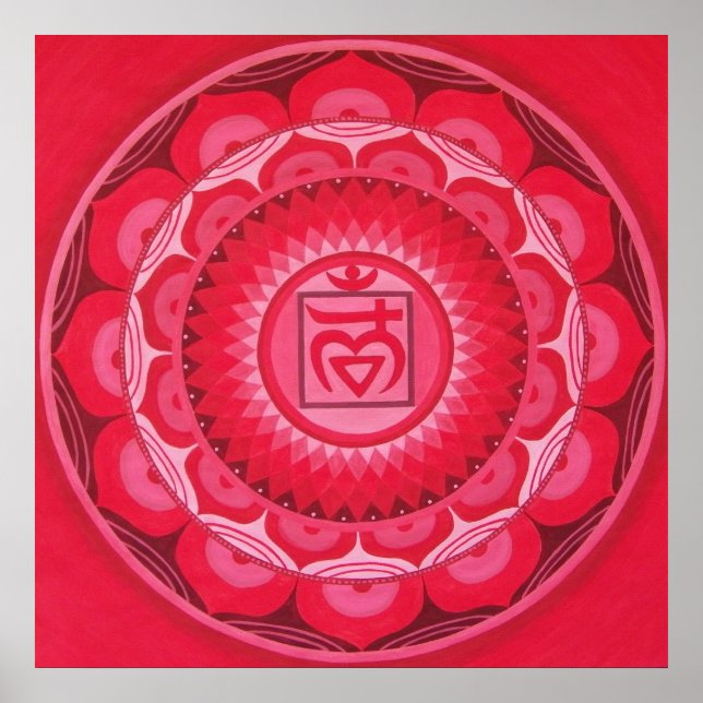 First Chakra Mandala Poster (Vorne)