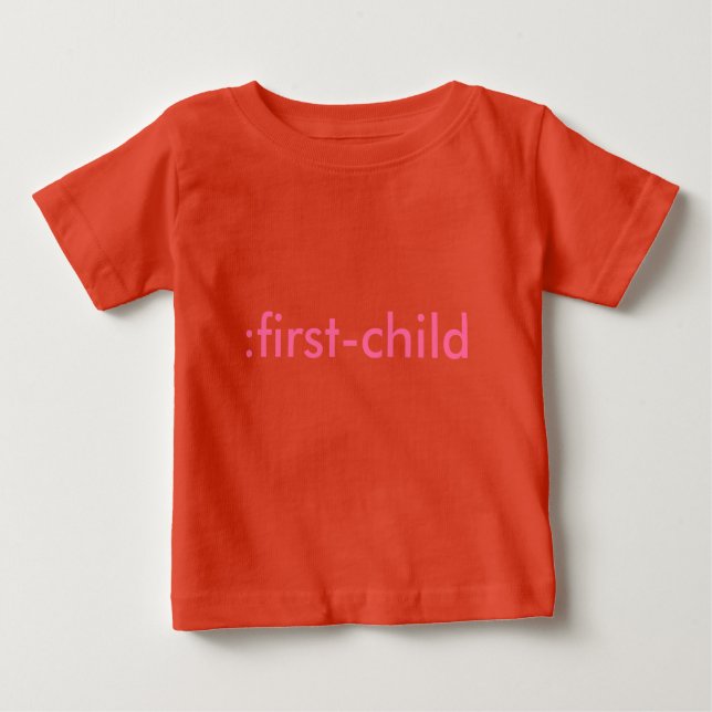 :First-Child Bio Baby T-shirt (Vorderseite)