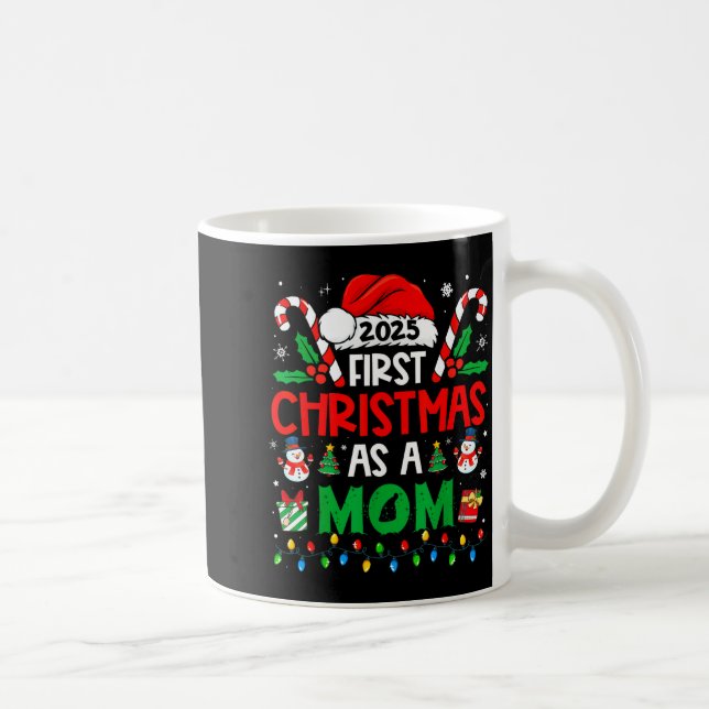 First Christmas As A Mom 2025 Family Matching 1st  Kaffeetasse (Rechts)