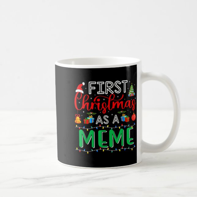 First Christmas As Meme Family Matching New Meme  Kaffeetasse (Rechts)