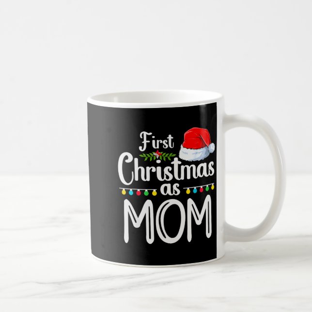 First Christmas As Mom New Mom 1st Christmas Xmas  Kaffeetasse (Rechts)