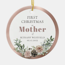 First Christmas as Mother Photo Keepsake