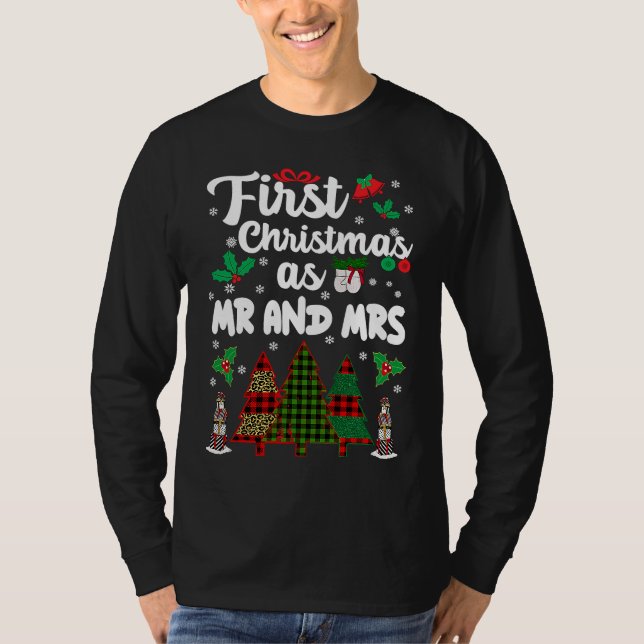 First Christmas As Mr And Mrs  Xmas Mr And Mrs 202 T-Shirt (Vorderseite)