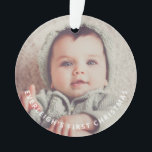 First Christmas Baby Foto Acrylic Ornament<br><div class="desc">Überraschung Großmutter und Großvater mit diesem einzigartigen,  süßen Foto Weihnachtsbaum Weihnachtsbaum mit dem Foto ihres Enkels. Fügen Sie einfach Ihr eigenes Baby Foto und seinen Namen hinzu. Stellen Sie sicher,  dass Sie nur ein nahes Gesicht des Babys kreieren,  um maximale Wirkung zu erzielen.</div>