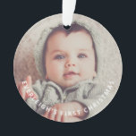 First Christmas Baby Foto Acrylic Ornament<br><div class="desc">Überraschung Großmutter und Großvater mit diesem einzigartigen,  süßen Foto Weihnachtsbaum Weihnachtsbaum mit dem Foto ihres Enkels. Fügen Sie einfach Ihr eigenes Baby Foto und seinen Namen hinzu. Stellen Sie sicher,  dass Sie nur ein nahes Gesicht des Babys kreieren,  um maximale Wirkung zu erzielen.</div>