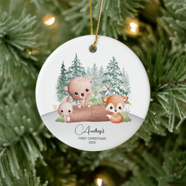 First Christmas Baby Name Ornament (Baum)