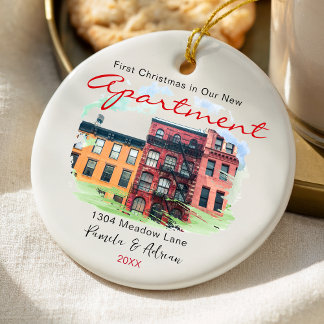 first christmas Custom apartment photo Keramik Ornament