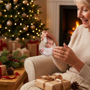 First Christmas FOTO personalisieren Schlüsselanhänger