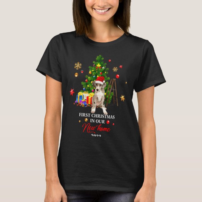 First Christmas In Our New Home Xmas Dalmatian T S T-Shirt (Vorderseite)
