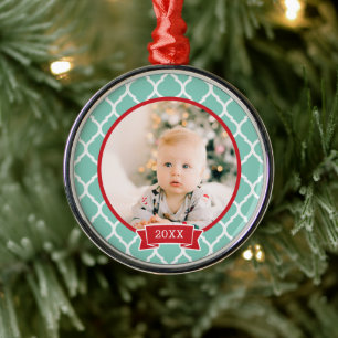First Christmas Keepsake Foto Holiday Ornament