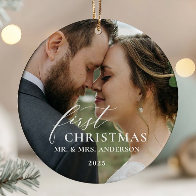 First Christmas Married Mr & Mrs Ornament (Von Creator hochgeladen)