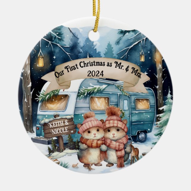 First Christmas RV Couple New Ornament (Vorne)