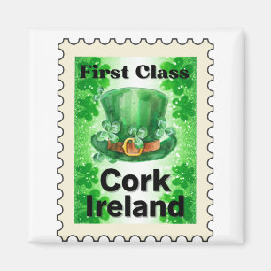 First Class Cork Ireland Briefmarke Magnet