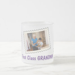First Class GRANDMA Best Grandma 3 benutzerdefinie Mattglastasse