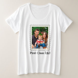 First Class Vater Best Vater Jederzeit benutzerdef Große Größe T-Shirt